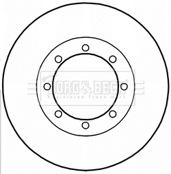 BBD5212 BORG & BECK Тормозной диск (фото 1)