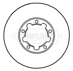 BBD5232 BORG & BECK Тормозной диск (фото 1)