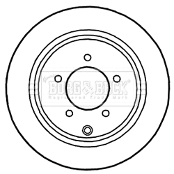 BBD5255 BORG & BECK Тормозной диск (фото 1)
