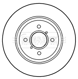 BBD5280 BORG & BECK Тормозной диск (фото 1)