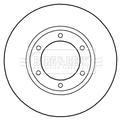 BBD5288 BORG & BECK Тормозной диск (фото 1)