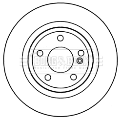 BBD5326 BORG & BECK Тормозной диск (фото 1)