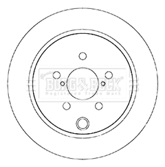 BBD5345 BORG & BECK Тормозной диск (фото 1)