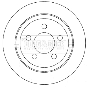 BBD5351 BORG & BECK Тормозной диск (фото 1)