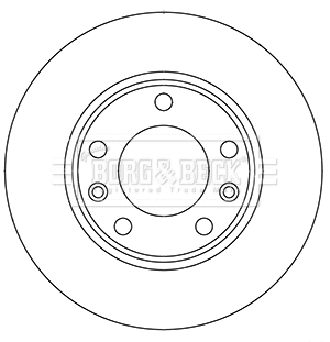 BBD5358 BORG & BECK Тормозной диск (фото 1)
