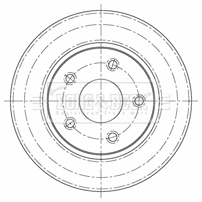 BBD5402 BORG & BECK Тормозной диск (фото 2)