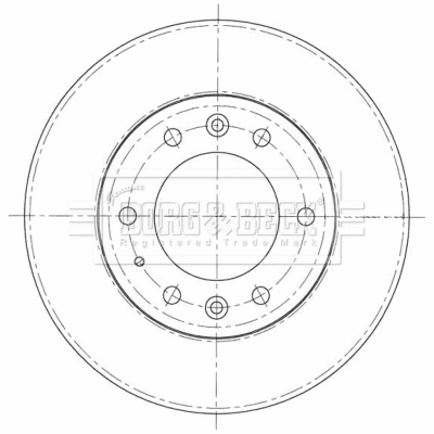 BBD5403 BORG & BECK Тормозной диск (фото 1)