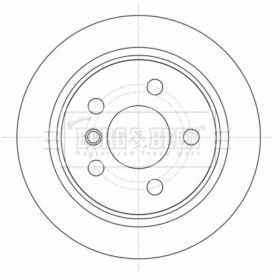 BBD5426 BORG & BECK Тормозной диск (фото 1)