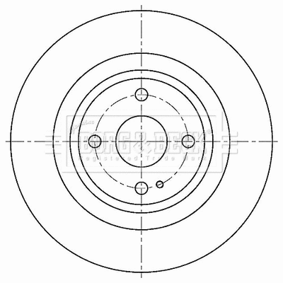 BBD5515 BORG & BECK Тормозной диск (фото 1)
