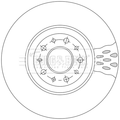 BBD5554 BORG & BECK Тормозной диск (фото 1)