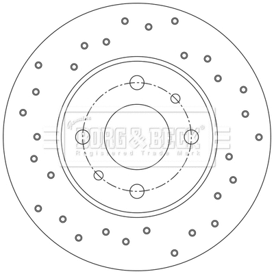 BBD5559 BORG & BECK Тормозной диск (фото 2)