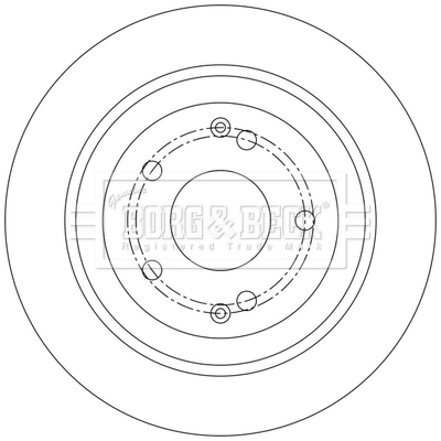 BBD5571 BORG & BECK Тормозной диск (фото 2)