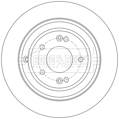 BBD5608 BORG & BECK Тормозной диск (фото 2)