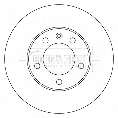 BBD5722S BORG & BECK Тормозной диск (фото 1)