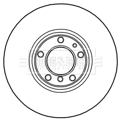 BBD5745S BORG & BECK Тормозной диск (фото 1)