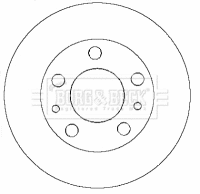 BBD5770S BORG & BECK Тормозной диск (фото 1)
