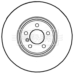 BBD5824S BORG & BECK Тормозной диск (фото 1)