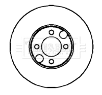 BBD5860S BORG & BECK Тормозной диск (фото 1)