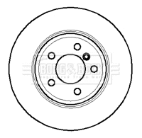 BBD5900S BORG & BECK Тормозной диск (фото 1)