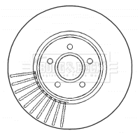 BBD5925S BORG & BECK Тормозной диск (фото 1)