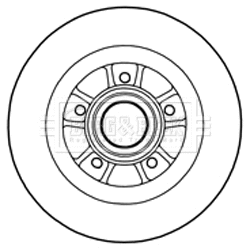 BBD5977S BORG & BECK Тормозной диск (фото 1)