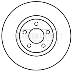 BBD5980S BORG & BECK Тормозной диск (фото 1)