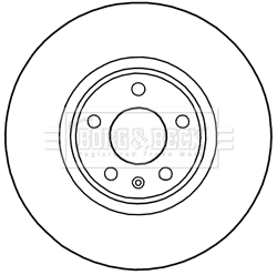 BBD5990S BORG & BECK Тормозной диск (фото 1)