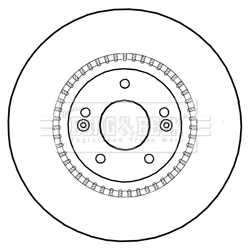 BBD5993S BORG & BECK Тормозной диск (фото 1)
