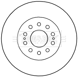 BBD5998S BORG & BECK Тормозной диск (фото 1)