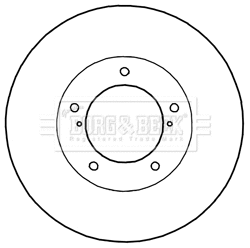 BBD6003S BORG & BECK Тормозной диск (фото 1)