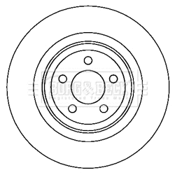 BBD6051S BORG & BECK Тормозной диск (фото 1)