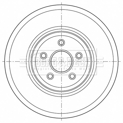 BBD6054S BORG & BECK Тормозной диск (фото 1)