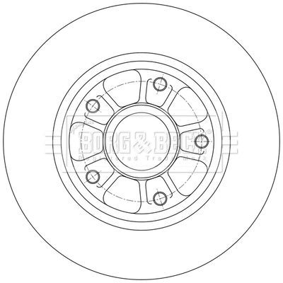 BBD6150S BORG & BECK Тормозной диск (фото 2)