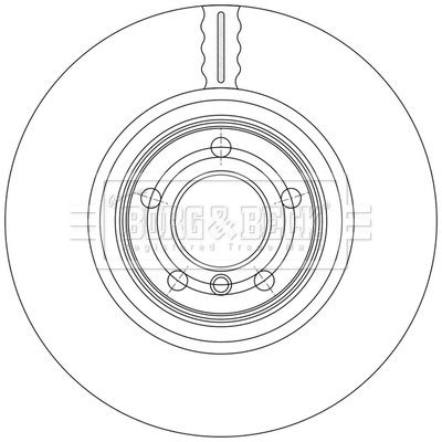 BBD6172S BORG & BECK Тормозной диск (фото 2)