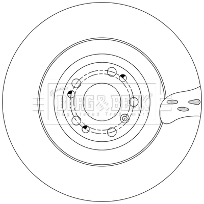 BBD6224S BORG & BECK Тормозной диск (фото 2)