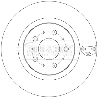 BBD6241S BORG & BECK Тормозной диск (фото 2)