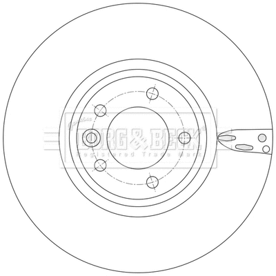 BBD6243S BORG & BECK Тормозной диск (фото 1)