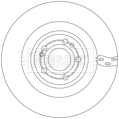 BBD6252S BORG & BECK Тормозной диск (фото 2)