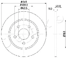 610300 JAPKO Тормозной диск (фото 1)