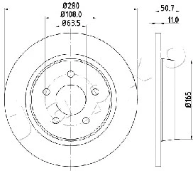 610302 JAPKO Тормозной диск (фото 1)