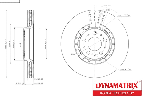 DBD1371 DYNAMATRIX Тормозной диск (фото 1)