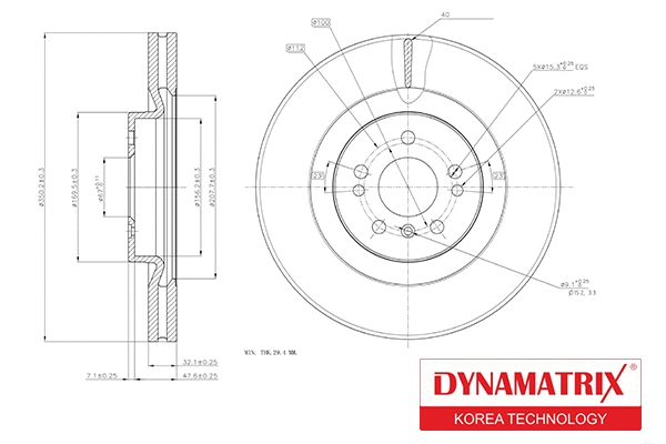 DBD1532 DYNAMATRIX Тормозной диск (фото 1)