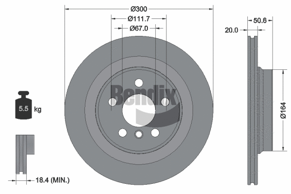 BDS1534 BENDIX Braking Тормозной диск (фото 1)