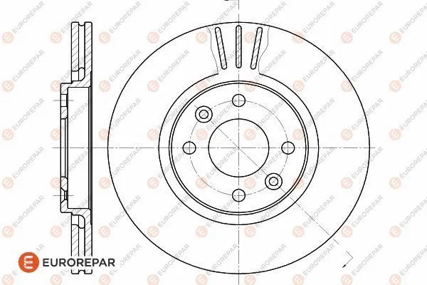 1618868380 EUROREPAR Тормозной диск (фото 1)