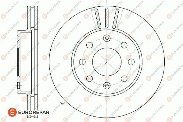 1618870280 EUROREPAR Тормозной диск (фото 2)