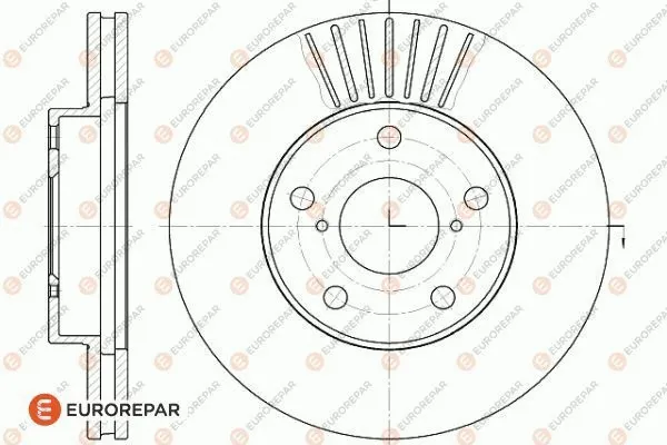 1618871880 EUROREPAR Тормозной диск (фото 1)