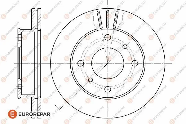 1618875980 EUROREPAR Тормозной диск (фото 1)