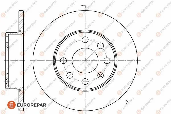 1618876680 EUROREPAR Тормозной диск (фото 1)