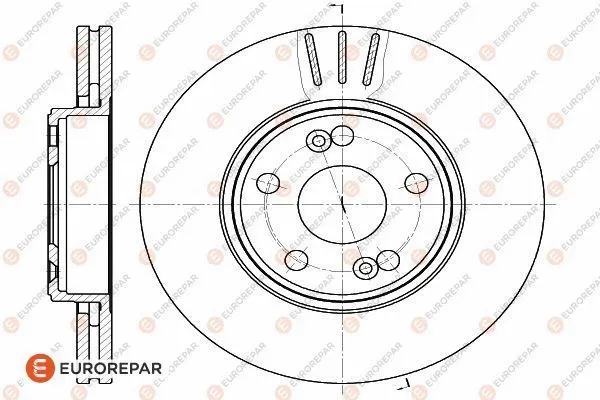1618878080 EUROREPAR Тормозной диск (фото 1)