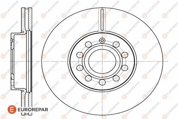 1618879280 EUROREPAR Тормозной диск (фото 2)
